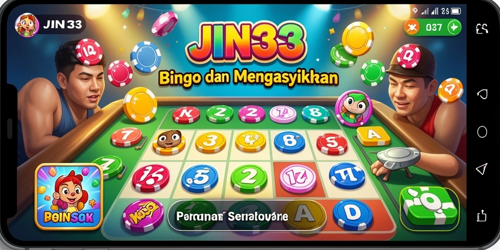 Tampilan seru gameplay Bingo di JIN33 dengan grafis menarik.