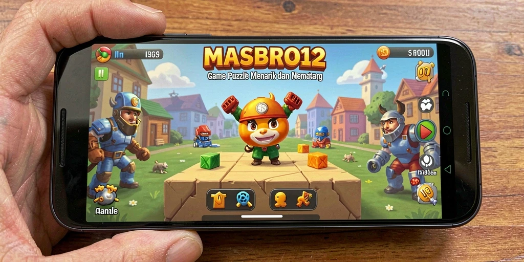 Screenshot gameplay dari MASBRO12 menunjukkan tantangan Puzzle yang seru.