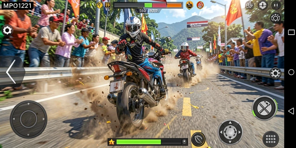 Gameplay seru balapan motor di MPO1221.
