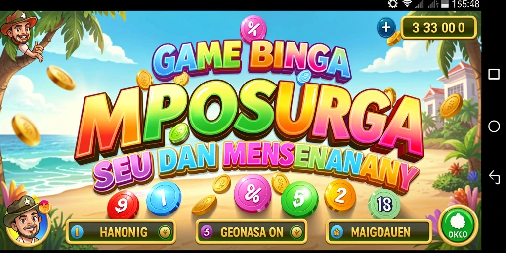 Tampilan gameplay seru di MPOSURGA dengan suasana Bingo yang menegangkan.