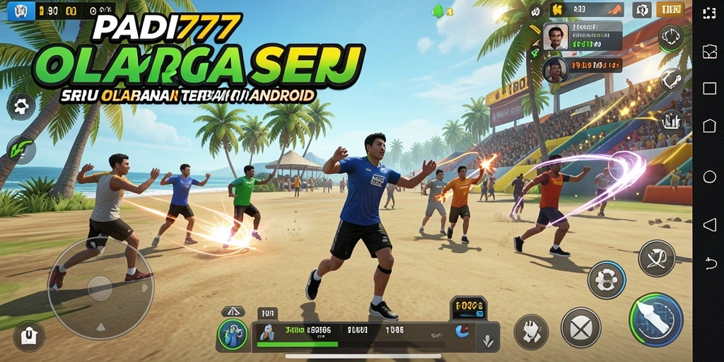 Tampilan gameplay seru PADI777 dengan berbagai olahraga yang dapat dimainkan.