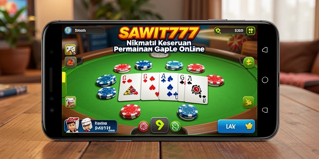 Tampilan gameplay seru dari SAWIT777, permainan Gaple yang menarik.