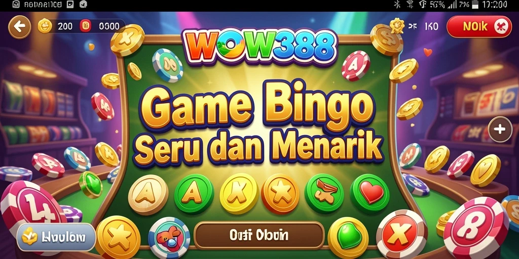 Tampilan gameplay Bingo yang seru dan interaktif.